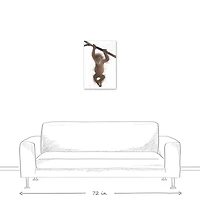 Hanging Monkey 16" x 24" Canvas Wall Art