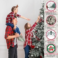 9ft. Pre-Lit Portland Pine Artificial Christmas Tree, Clear Lights