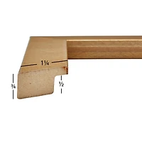 Pack Craig Frames Bauhaus 125 Distressed Gold Picture Frame