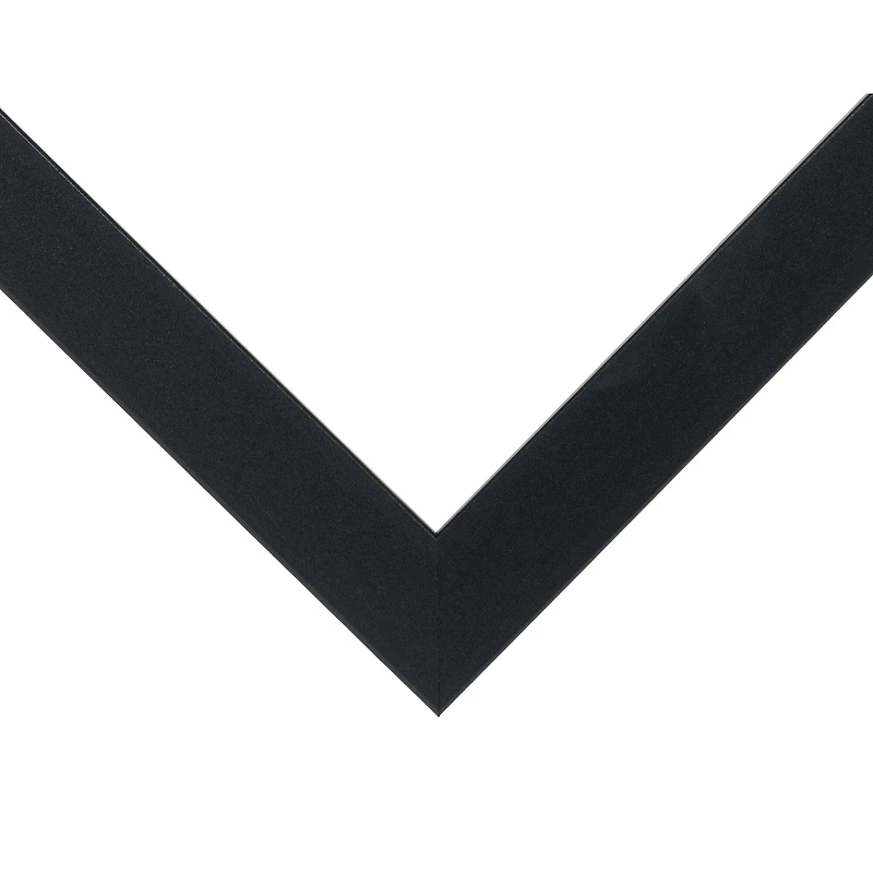 Craig Frames 4 Pack Bauhaus Mystic Satin Black Picture Frame with Mat