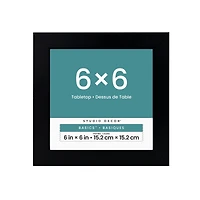 Basics™ 6" x 6" Black Flat Frame by Studio Décor®