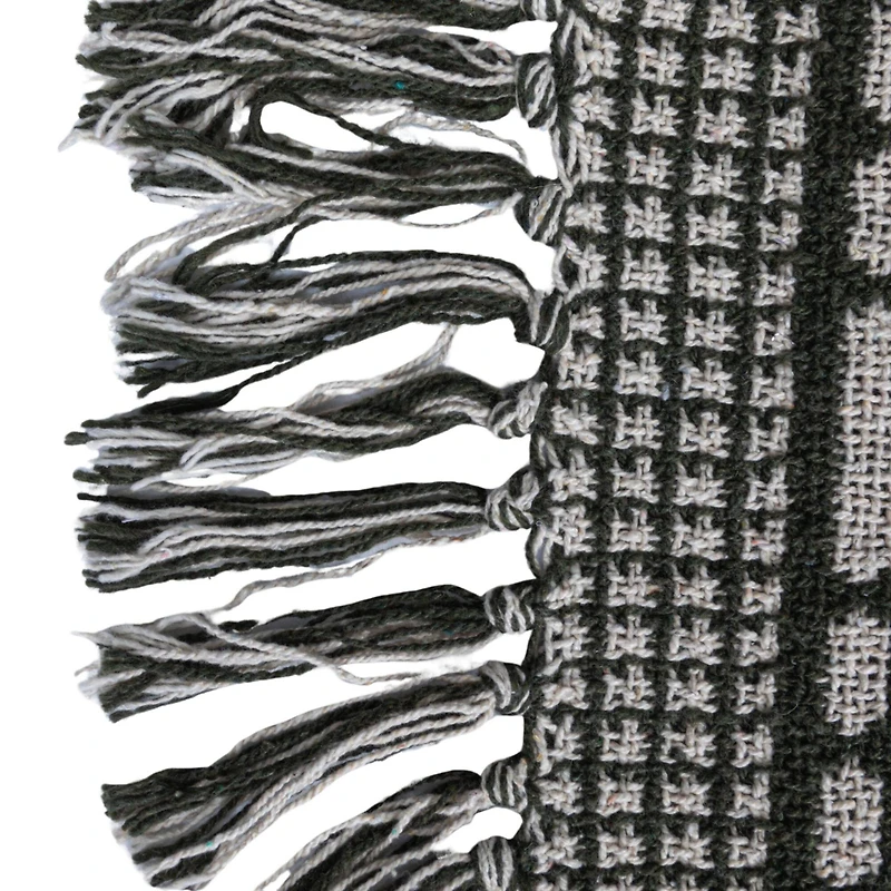 Hello Honey® & Beige Diamond Soft Recycled Cotton Blend Throw