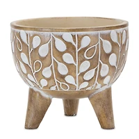 Leaf Print Planter with Legs Set