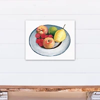 Rainbow Fruit Bowl 16" x 20" Canvas Wall Art