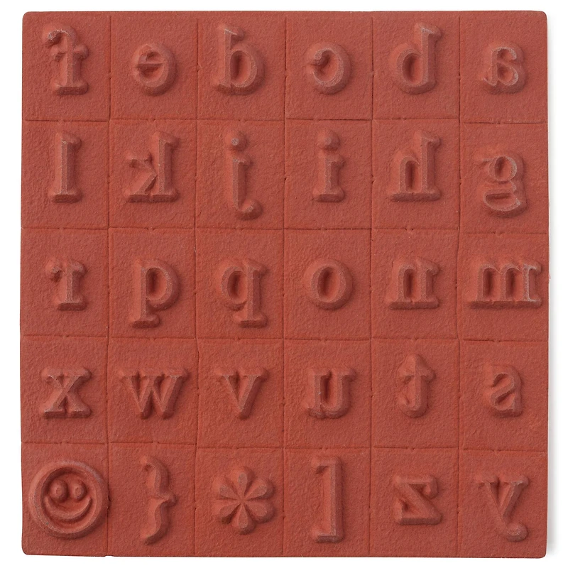 6 Pack: Medium Lowercase Alphabet Wood Stamp Set by Recollections™