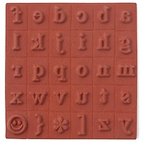 6 Pack: Medium Lowercase Alphabet Wood Stamp Set by Recollections™
