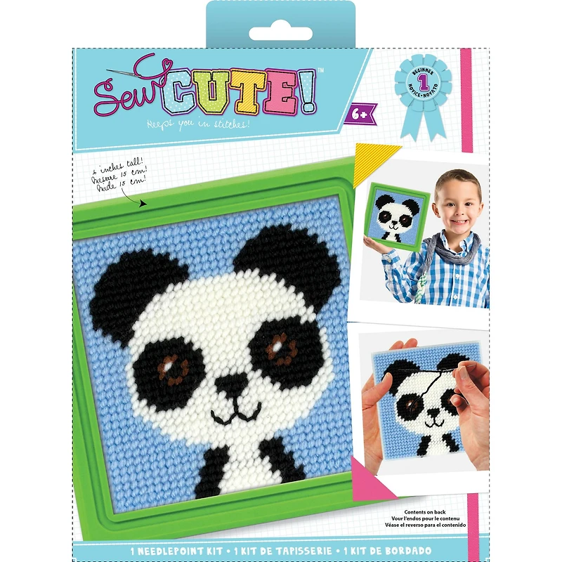 American Crafts™ Sew Cute! Paul Panda Needlepoint Kit