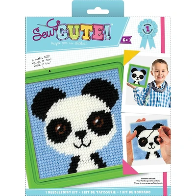 American Crafts™ Sew Cute! Paul Panda Needlepoint Kit