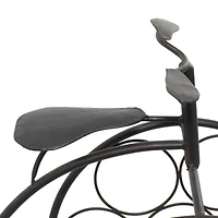 21"  Rustic Brass Bicycle Wine Holder Rack