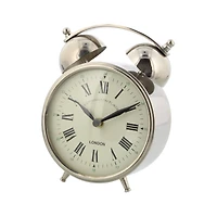 7" Stainless Steel and Aluminum Traditional Clock