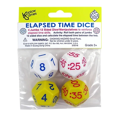 Koplow Games Elapsed Time Dice, 2 Pair