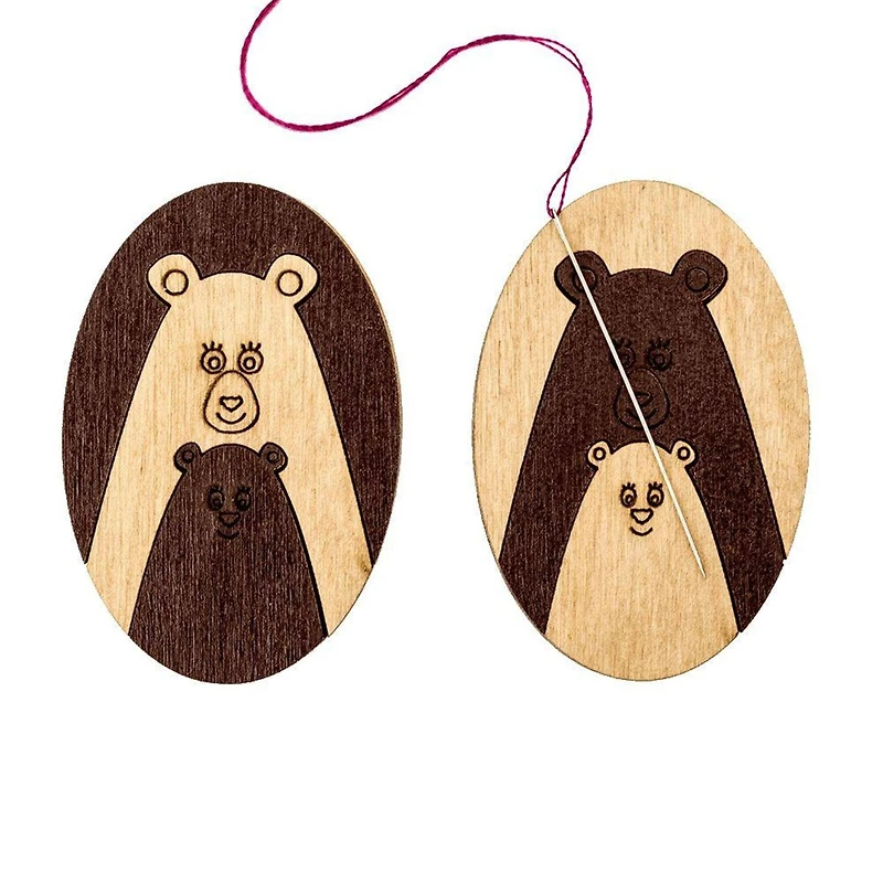 Wonderland Crafts Bear Double-Sided Magnetic Needle Holder
