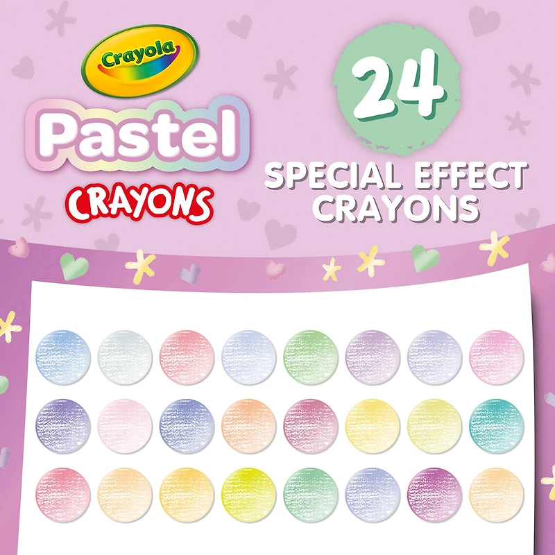 Crayola® Pastel Crayons, 6 Packs of 24