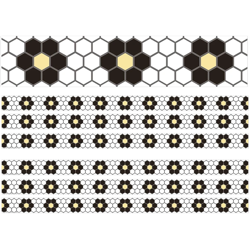Eureka The Hive Floral Mosaic Deco Trim® Set