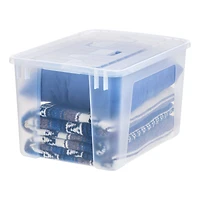 IRIS® 50qt. Clear Wing Lid Storage Boxes, 4ct.