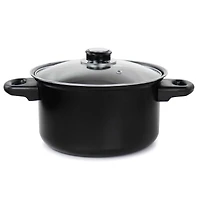 Gibson Home® Newton 7-Piece Black Carbon Steel Cookware Set
