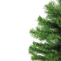 18" Unlit Mini Pine Artificial Christmas Tree in Faux Wood Base