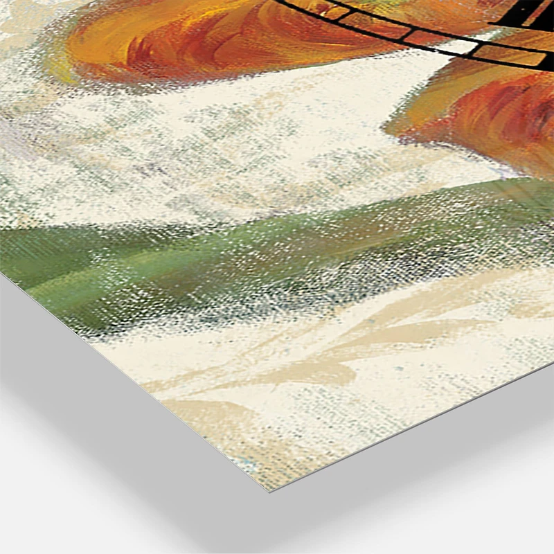 Designart 'Parrot Tulips I On Ivory Farmhouse Multipanel Wall Clock