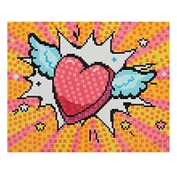 Pop Heart Square Diamond Art Kit by Make Market®