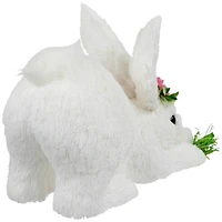 9.25" Easter Rabbit with Carrot Figurine