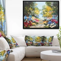Designart - Summer Forest with Flowers