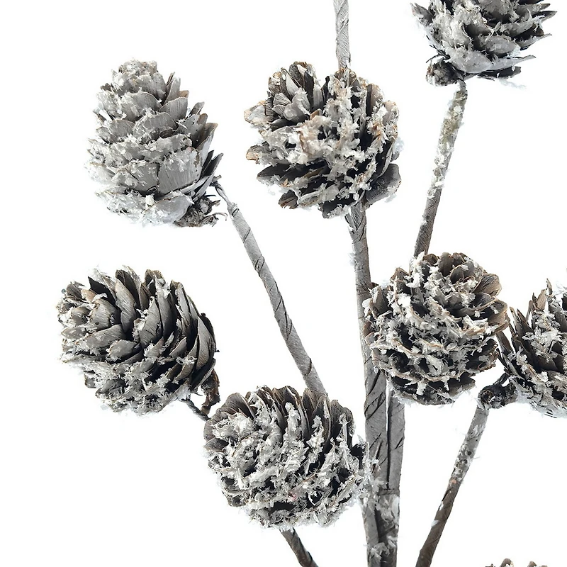 12" Snowy Pinecone Pick by Ashland®
