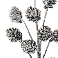 12" Snowy Pinecone Pick by Ashland®