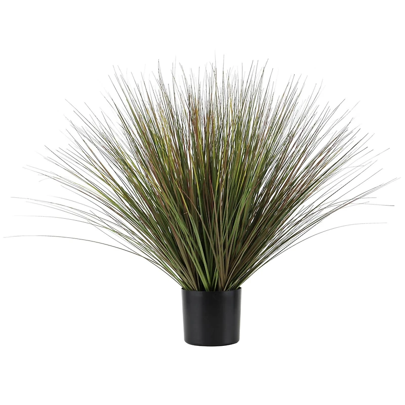 3ft. Green Onion Grass Artificial Plant with Black Pot