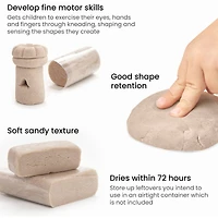 Arteza® Kids Sandy Clay Beach Kit with Shapes ,33 pcs