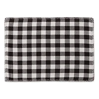 DII® Buffalo Check with Embroidery Placemat Set, 6ct.