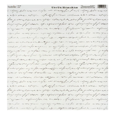 12" x 12" Word Script Vellum Paper by Recollections™
