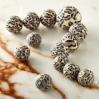 Leopard Clay Round Beads by Bead Landing™