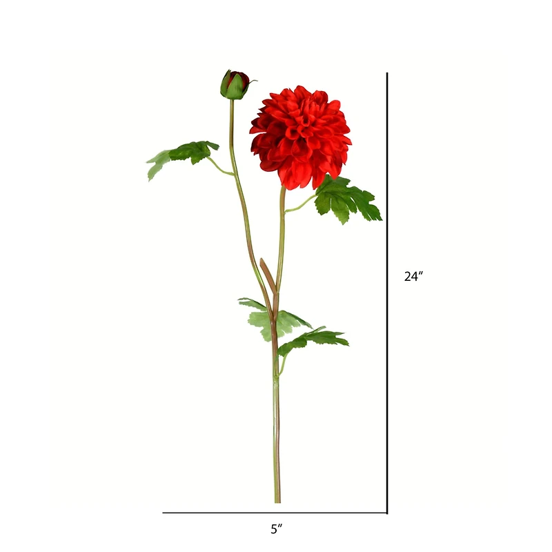 Red Dahlia Stem, 3ct.