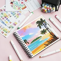 Ohuhu® Honolulu B Brush & Fine Dual Tip 24 Color Basic Marker Set