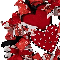 17" Ribbon & Twig Valentine's Day Wreath