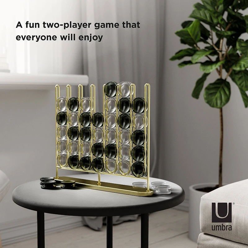 Umbra Brass Stax 4 in a Row