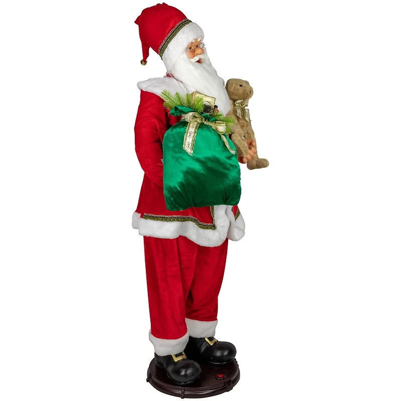 5ft. Deluxe Traditional Animated & Musical Dancing Santa Claus Christmas Figure