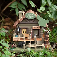 10.25" Rustic Woodland Cabin Birdhouse