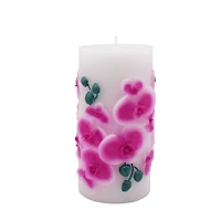 Pink Orchid Pillar Candle by Ashland