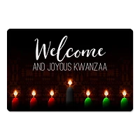 Welcome & Joyous Kwanzaa Floor Mat