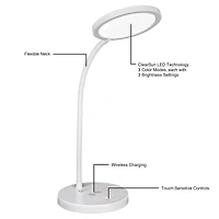 Good Housekeeping by OttLite Circular LED Desk Lamp