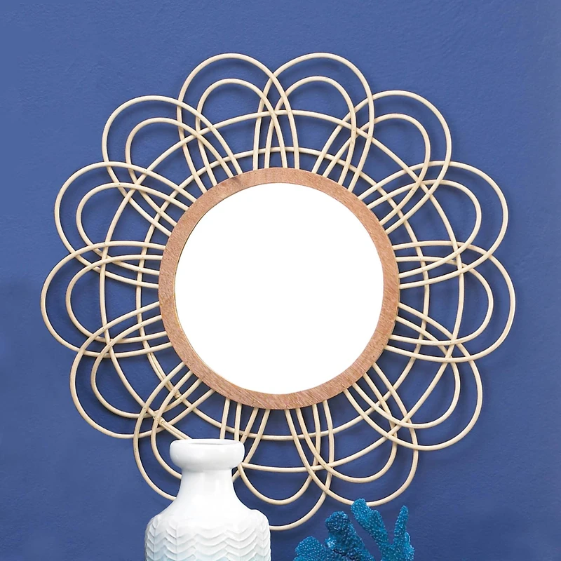 Nikki Chu Daemono Rattan Loop Mirror