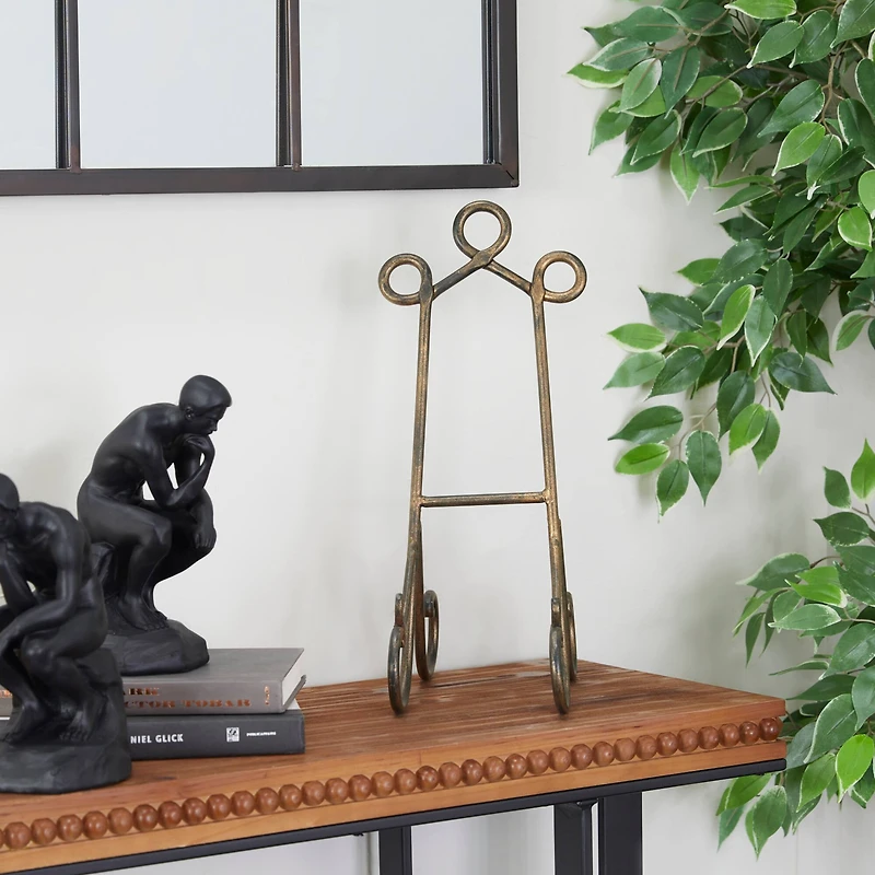 16" Gold Metal Traditional Easel