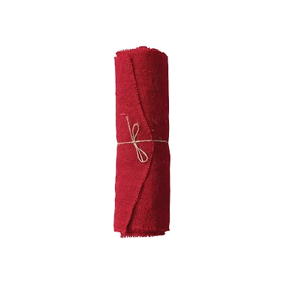 Hello Honey® 6yd. Red Woven Torn Jute Fabric Roll