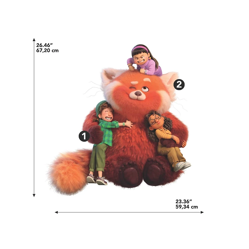 RoomMates Turning Red Peel & Stick Giant Wall Decals