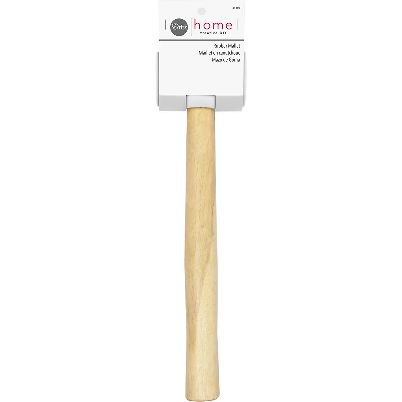 Dritz® Home Rubber Mallet with Brown Wooden Handle