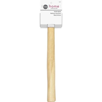 Dritz® Home Rubber Mallet with Brown Wooden Handle