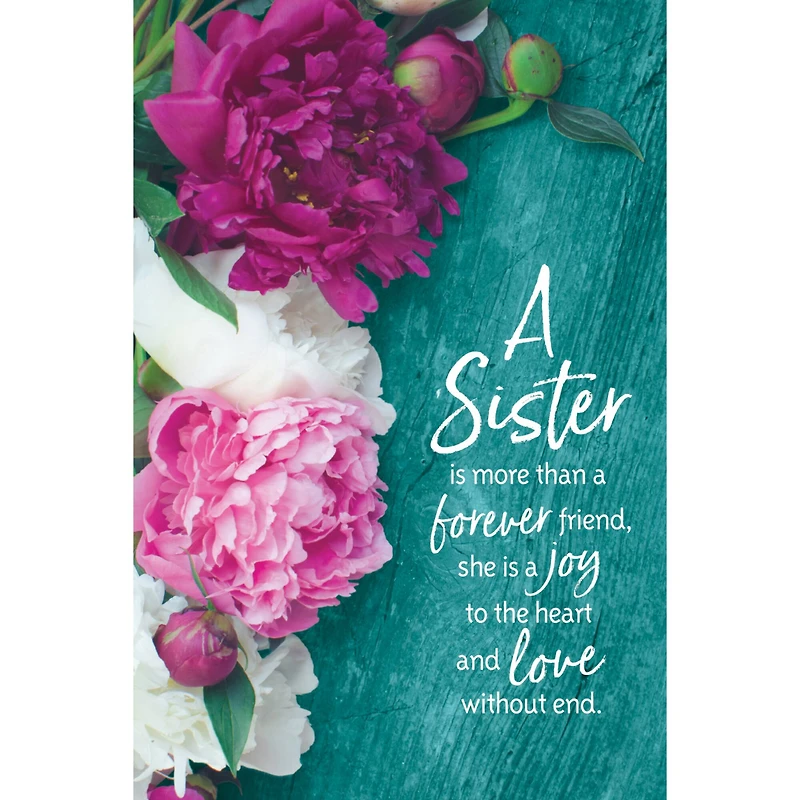 A Sister Is More Than a Forever Friend Organic Brights Plaque with Easel