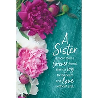 A Sister Is More Than a Forever Friend Organic Brights Plaque with Easel