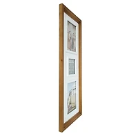 3 Opening Natural Woodgrain Collage Frame with Raised Mat by Studio Décor®